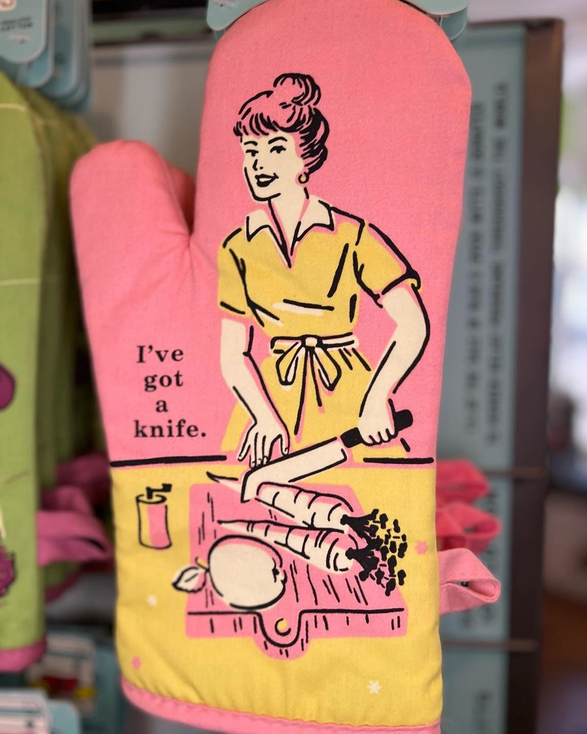 I've Got A Knife Oven Mitt