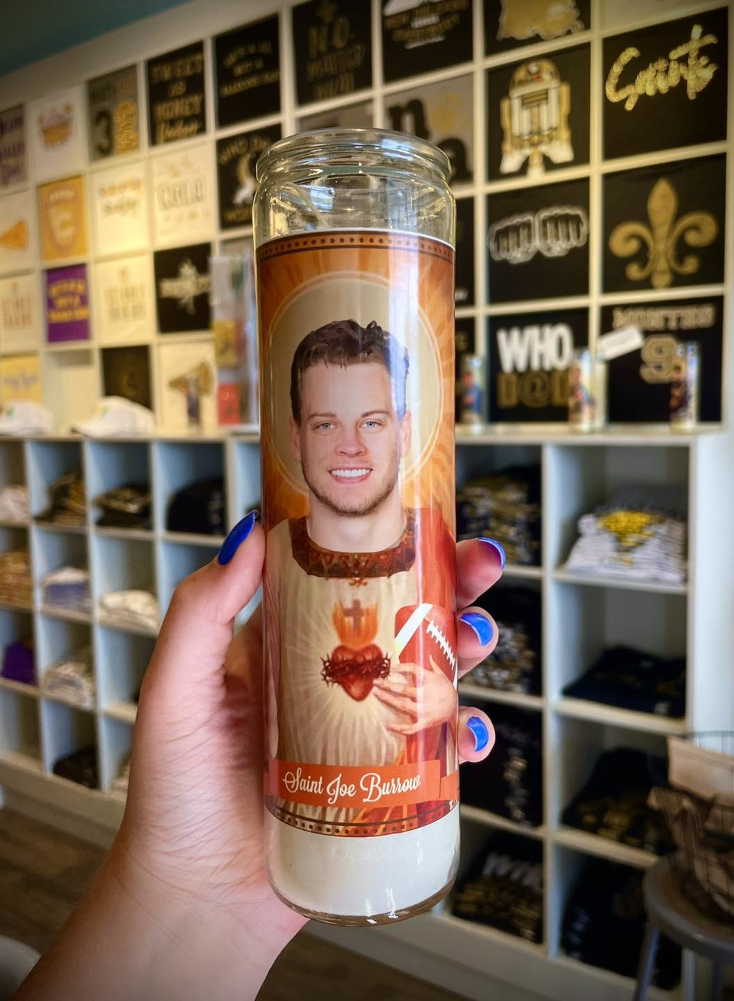 Joe Burrow Saint Candle