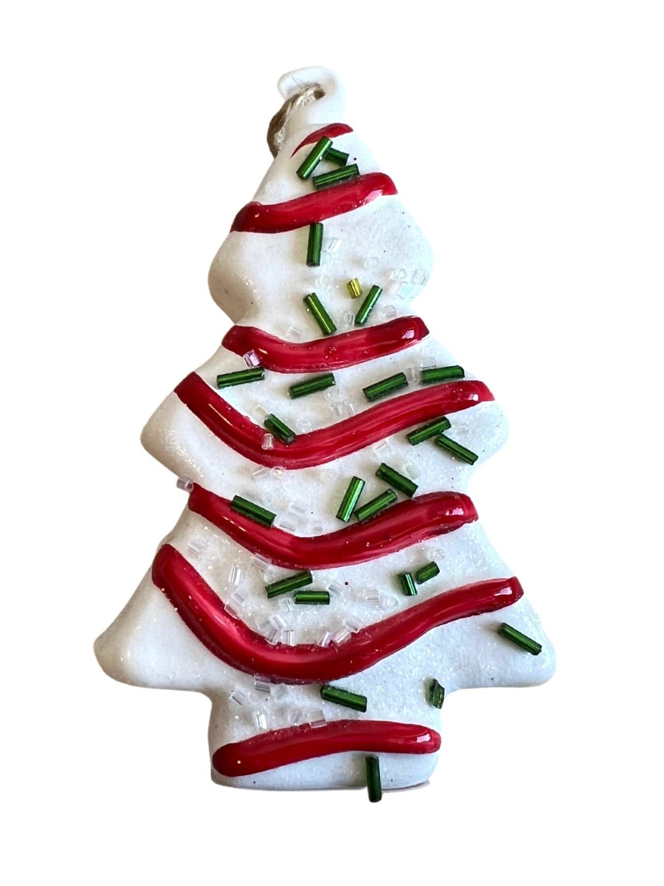 Glass Debbie Cake Ornament