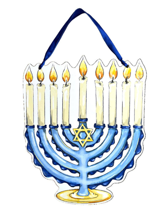 Menorah Door Hanger