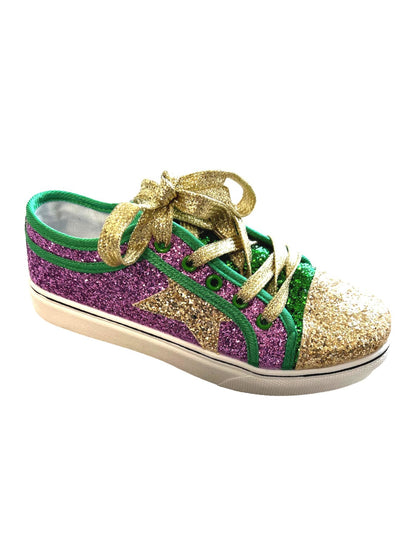 Mardi Gras Glitter Shoes