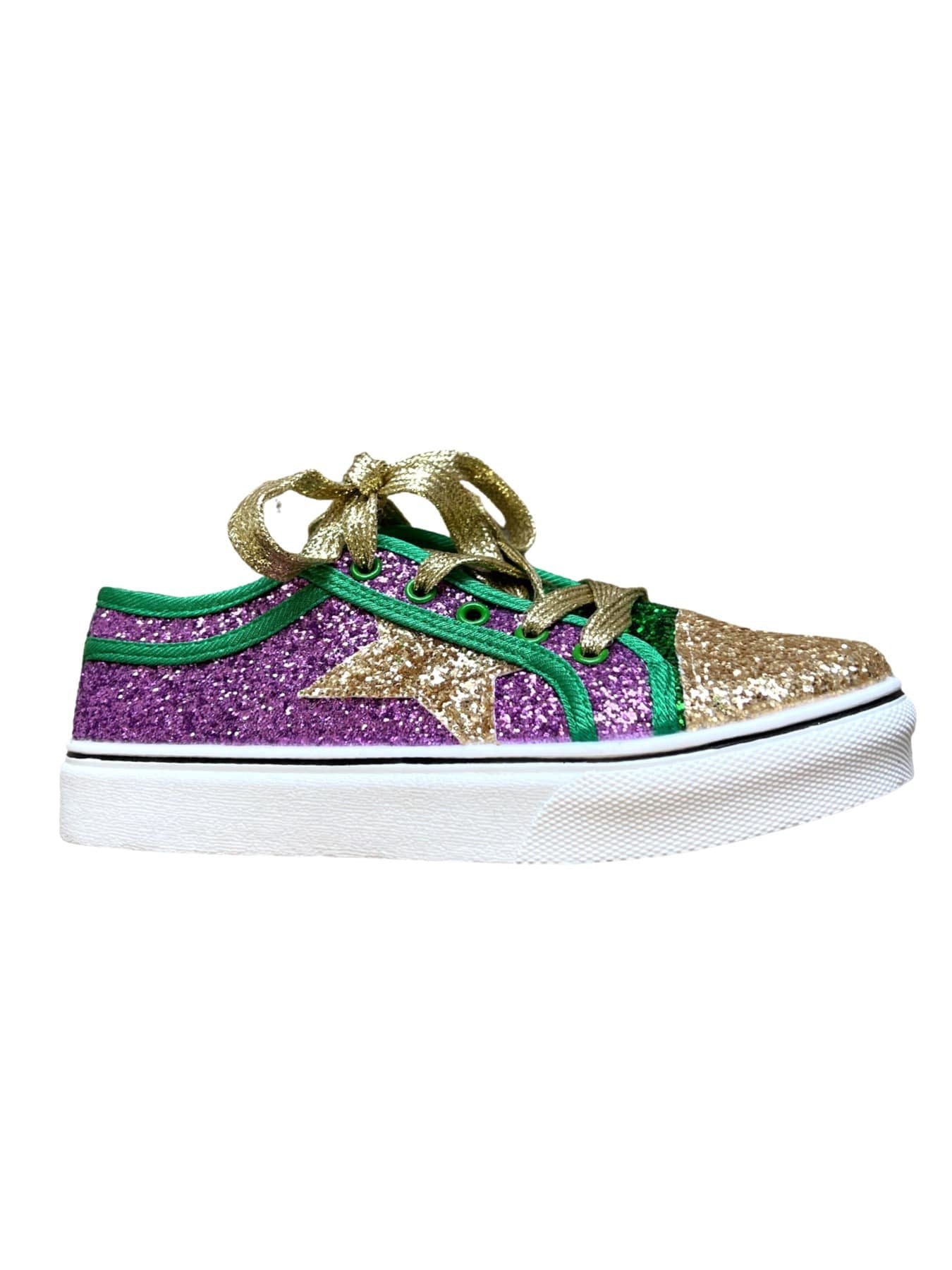 Mardi Gras Glitter Shoes