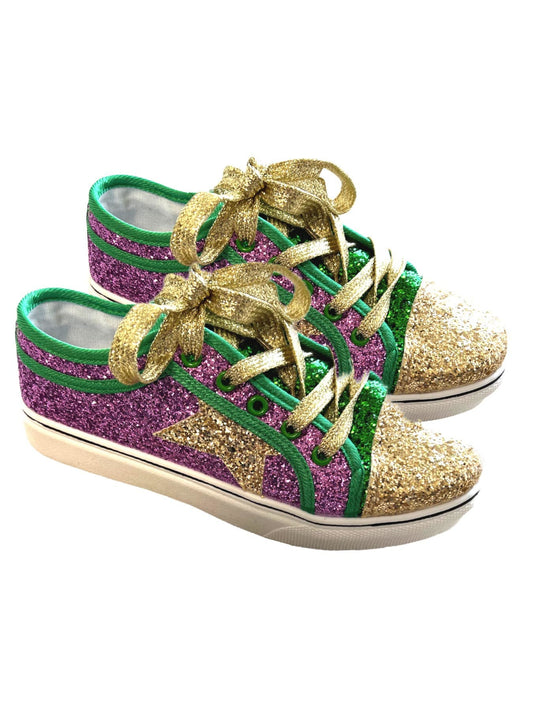 Mardi Gras Glitter Shoes