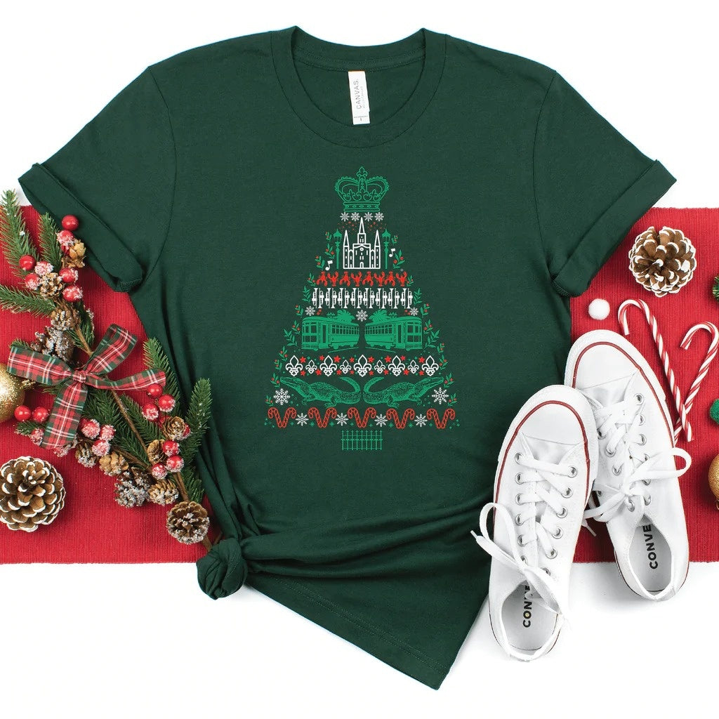 Eaux Christmas Tree Tee