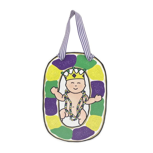 King Cake Baby Door Hanger