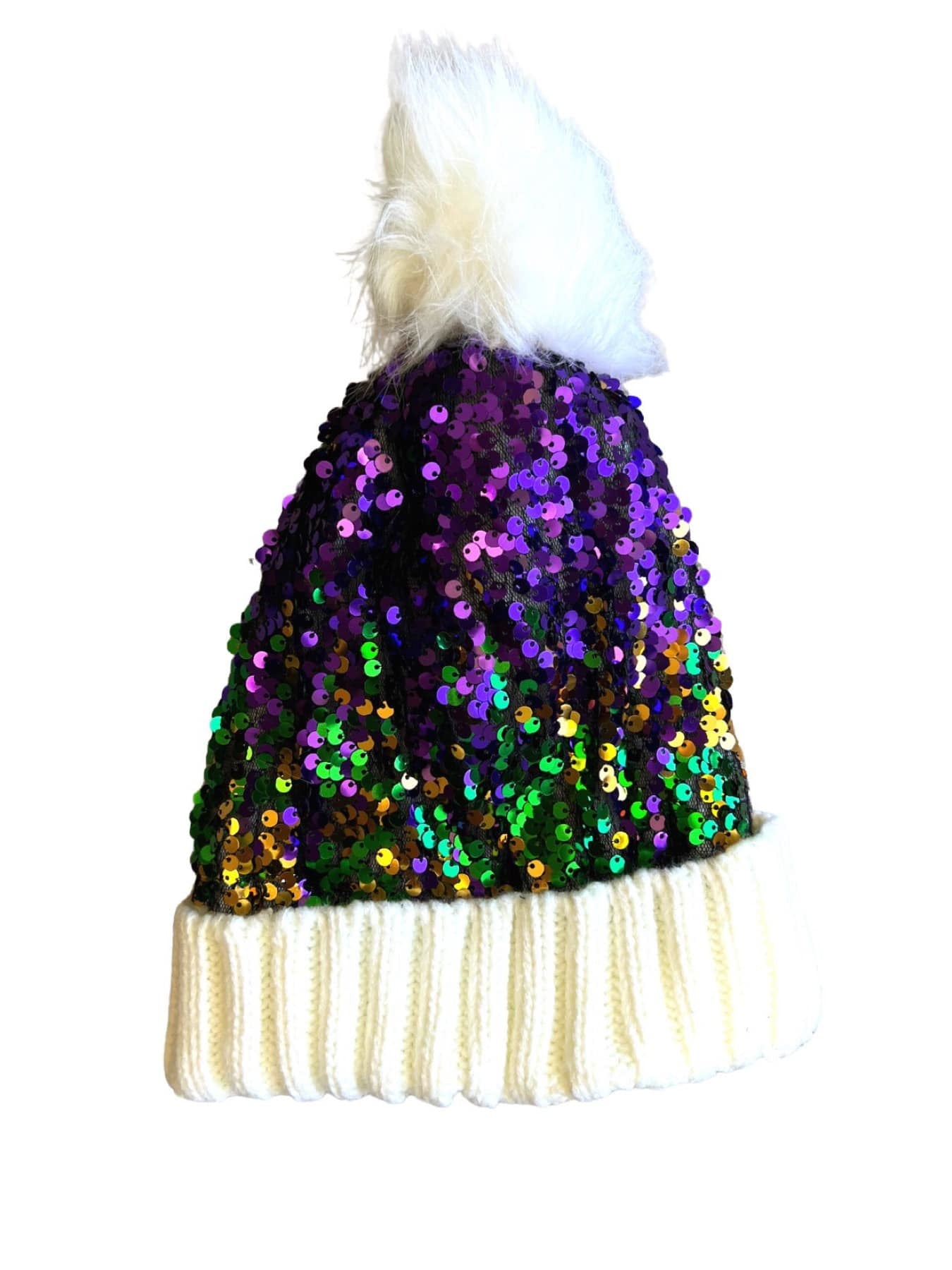 Mardi Gras Sequin Beanie