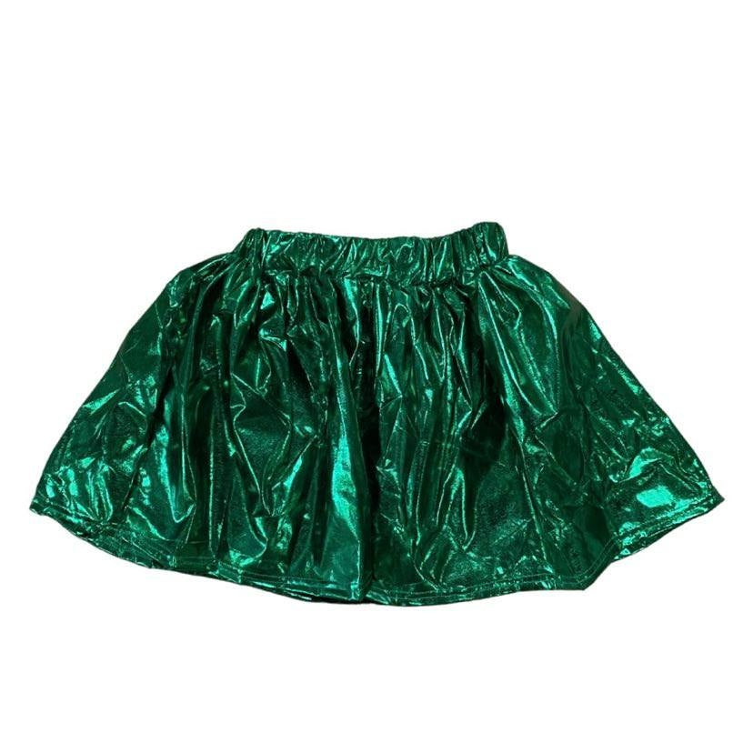 Metallic Skort, Green