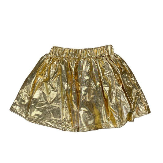 Metallic Skort, Gold