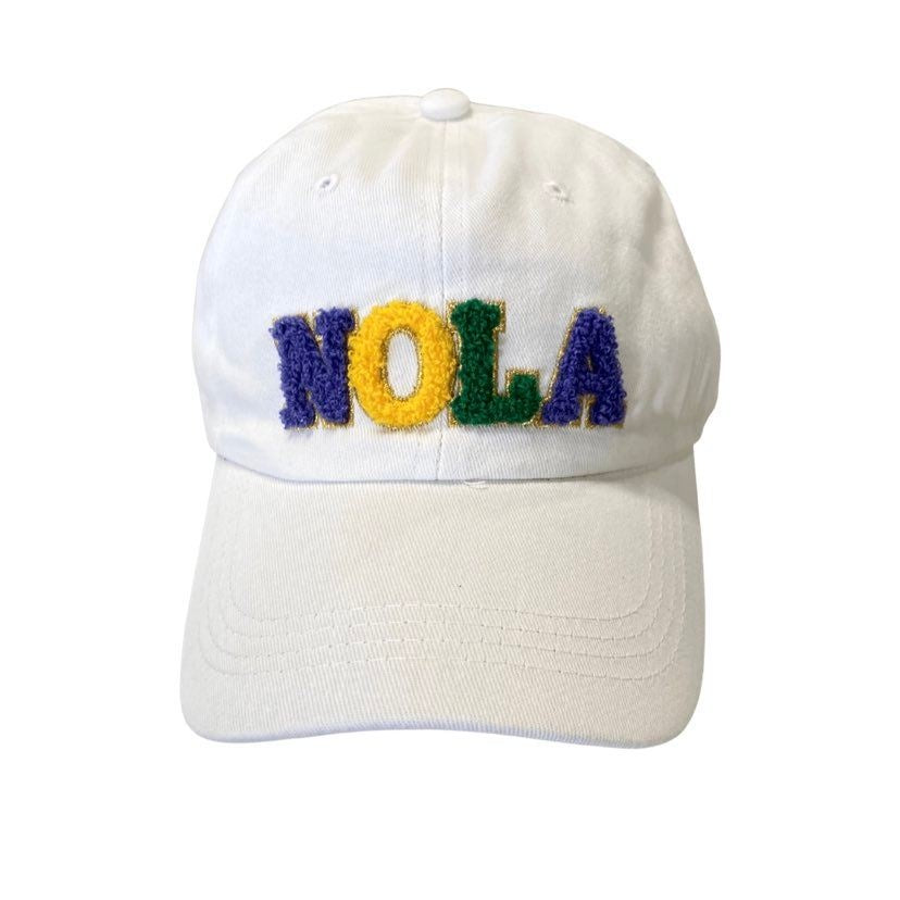 Mardi Gras NOLA Hat, White