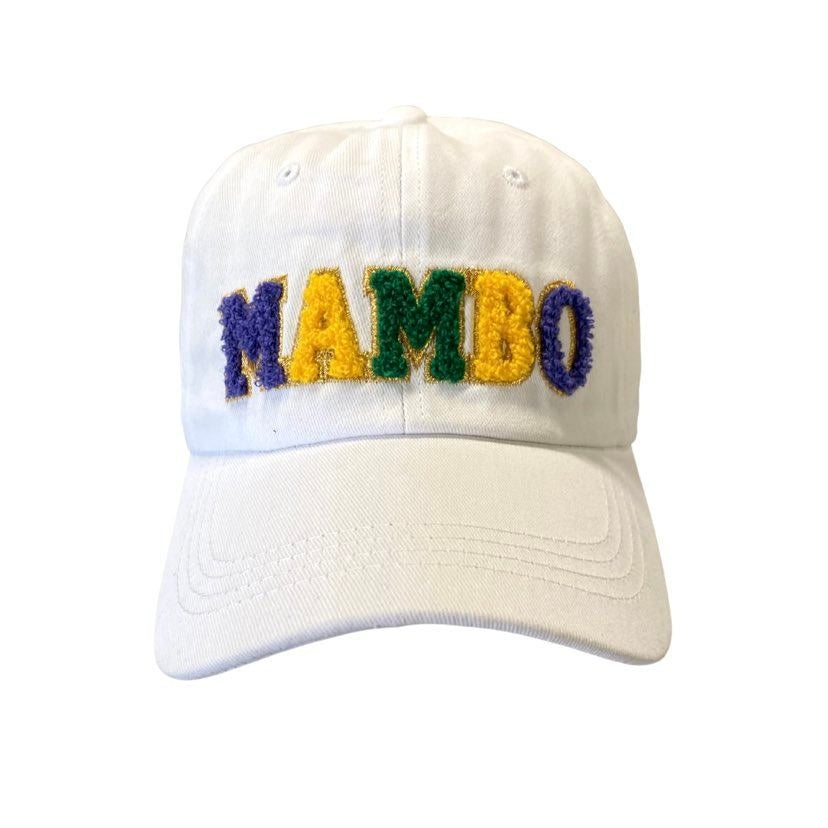 Mardi Gras Mambo Hat, White