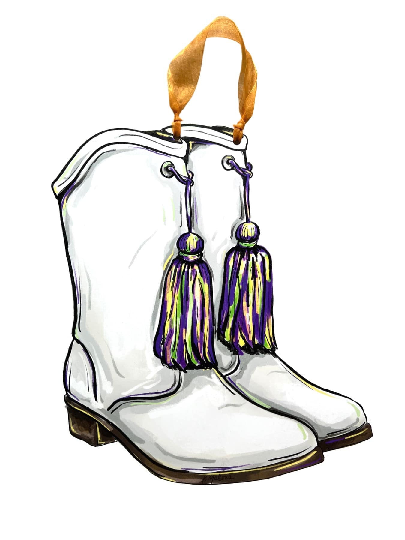 Marching Boots Door Hanger