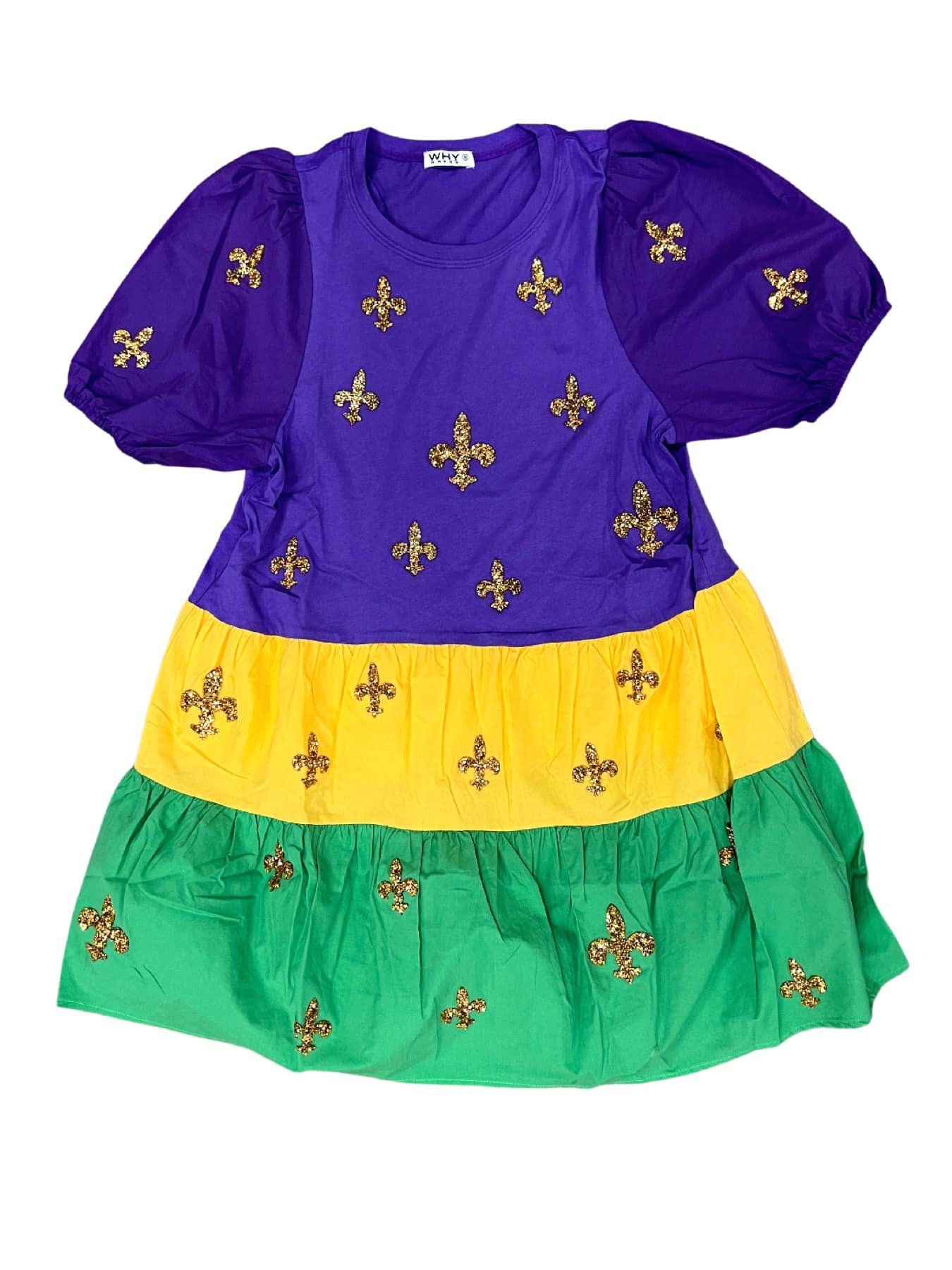 Mardi Gras Fleur de Lis Dress