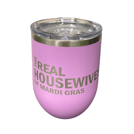 Real Housewives of Mardi Gras Wine Tumbler