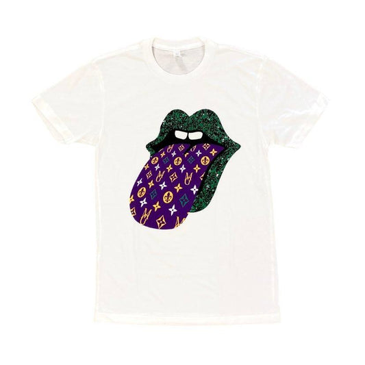 Mardi Gras Mouth Tee