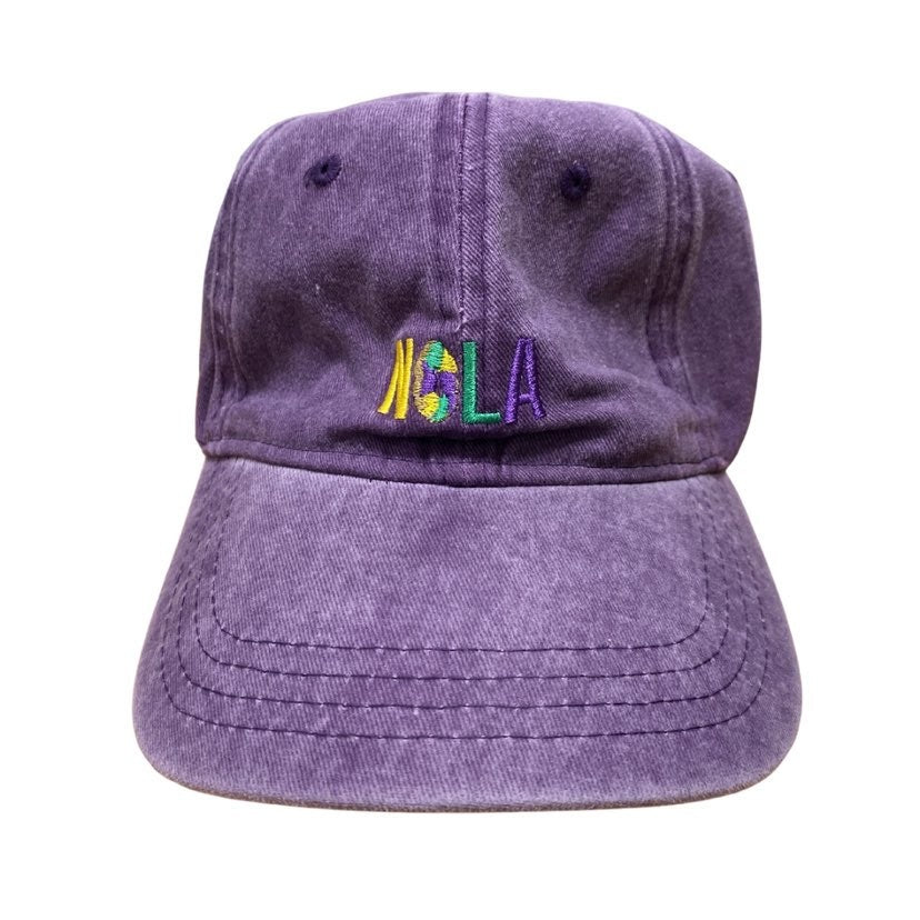 Mardi Gras NOLA Baseball Hat, Purple