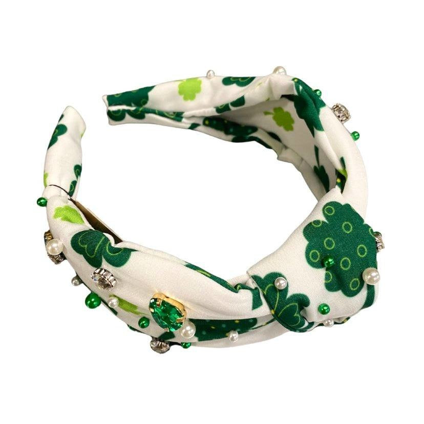 Shamrock Bedazzled Headband