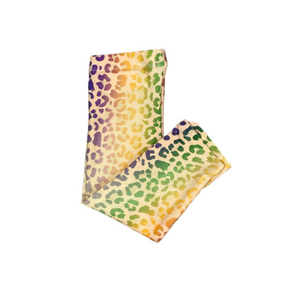 Mardi Gras Leopard Leggings, Kids