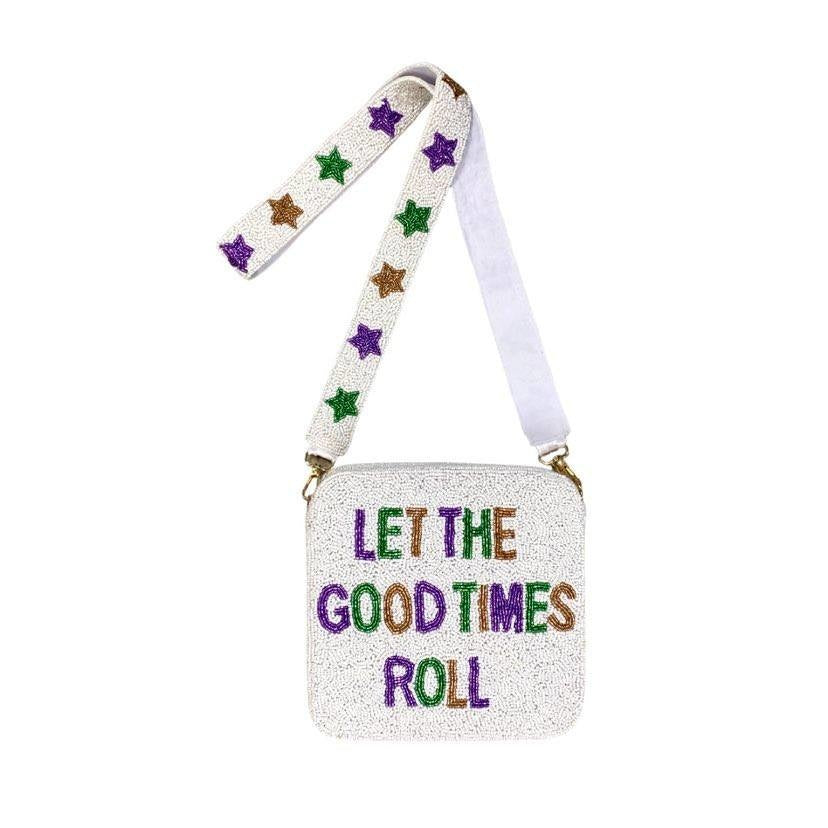 Let the Good Times Roll Beaded Purse