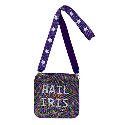 Hail Iris Beaded Purse