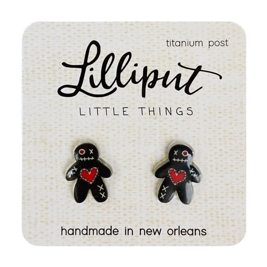 Voodoo Doll Stud Earrings