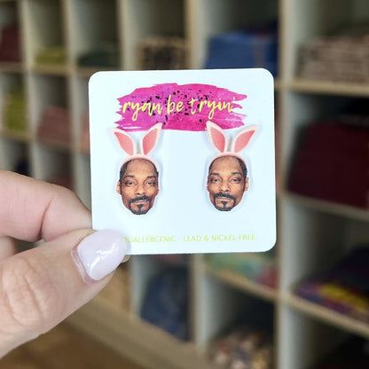 Snoop Bunny Stud Earrings