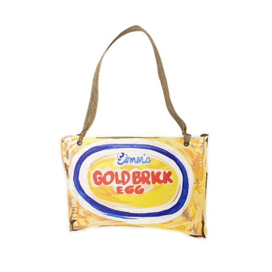 Gold Brick Egg Door Hanger