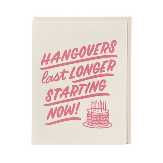 Hangovers Card