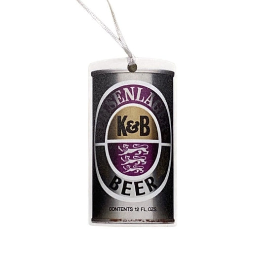 Vintage Beer Can Ornament, K&B