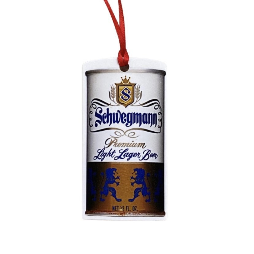 Vintage Beer Can Ornament, Schwegmann