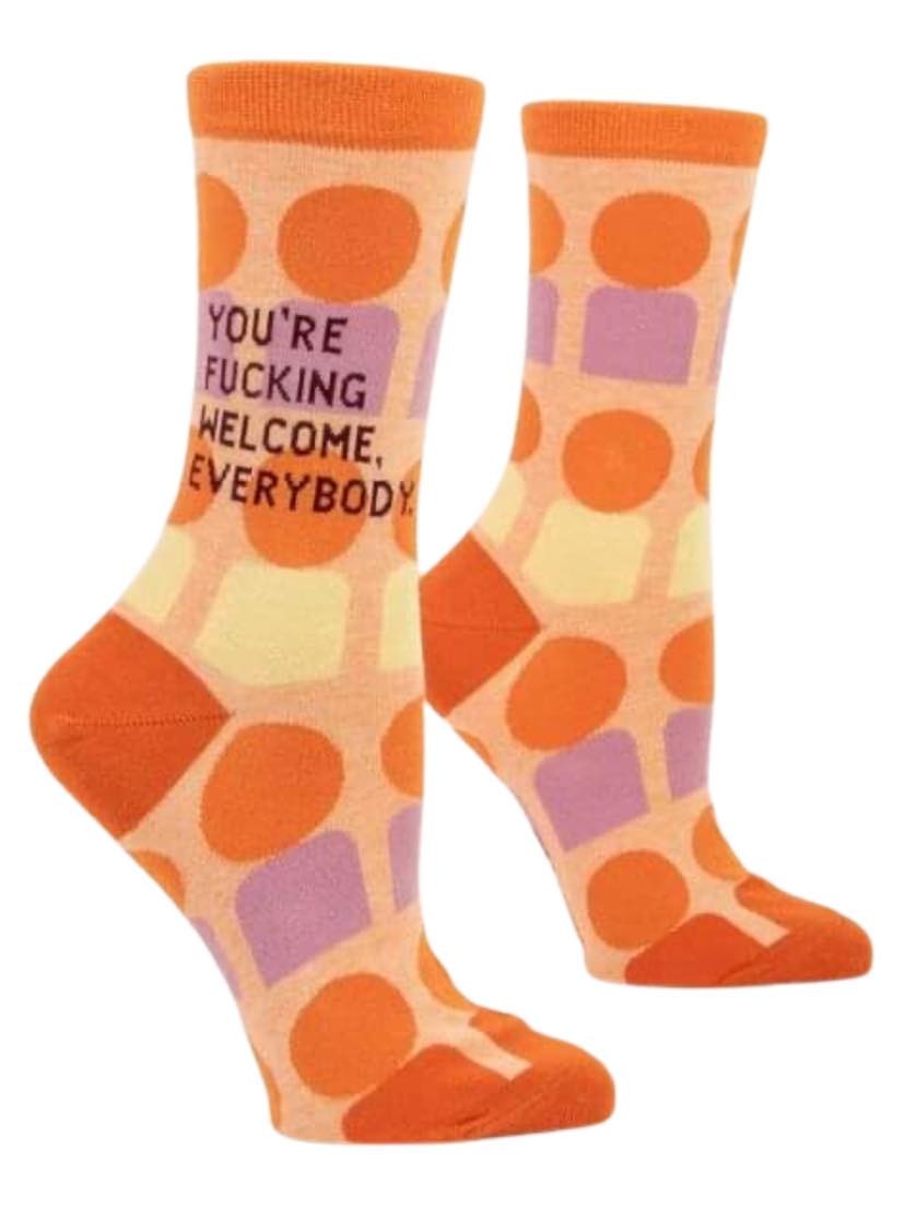 You're Fucking Welcome Socks