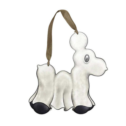 Ghost Bead Dog Door Hanger