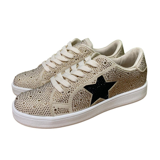 Black Star Gold Shoes