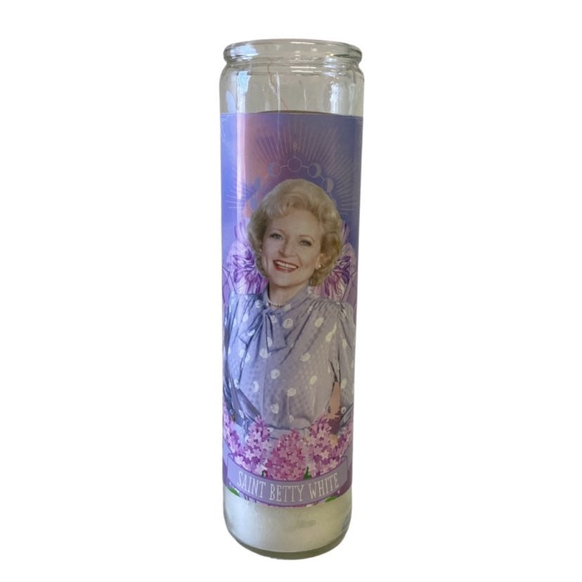 Betty White Luminary Candle