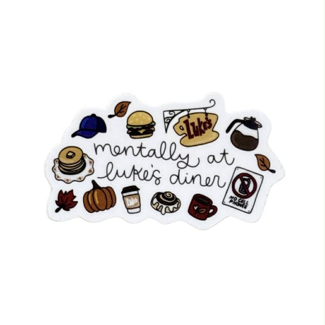 Mentally at Luke's Sticker – Fleurty Girl