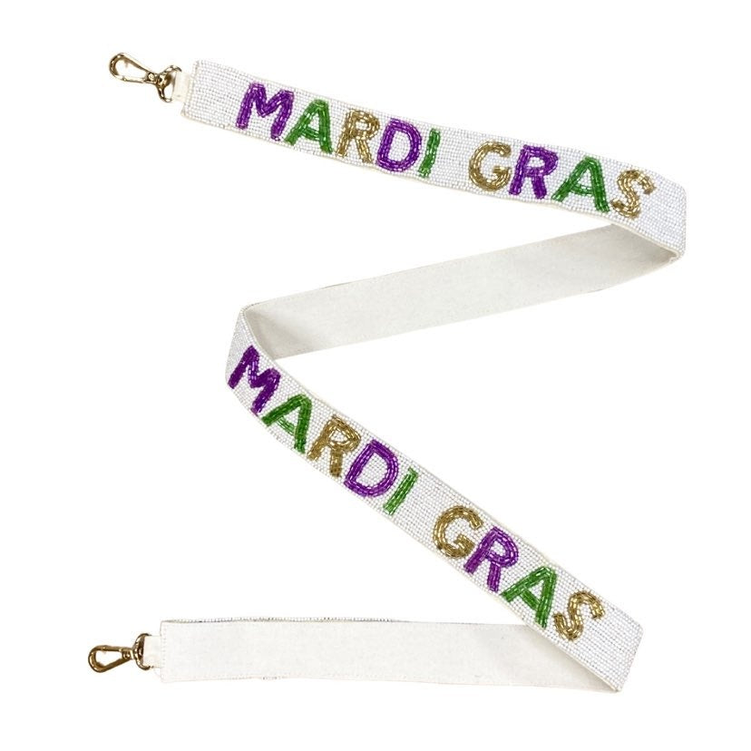 Mardi Gras Beaded Purse Strap