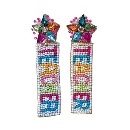 Beaded Teacher Earrings