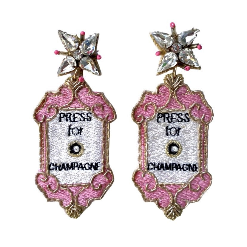 Press for Champagne Earrings