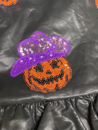 Sequin Pumpkin Halloween Dress