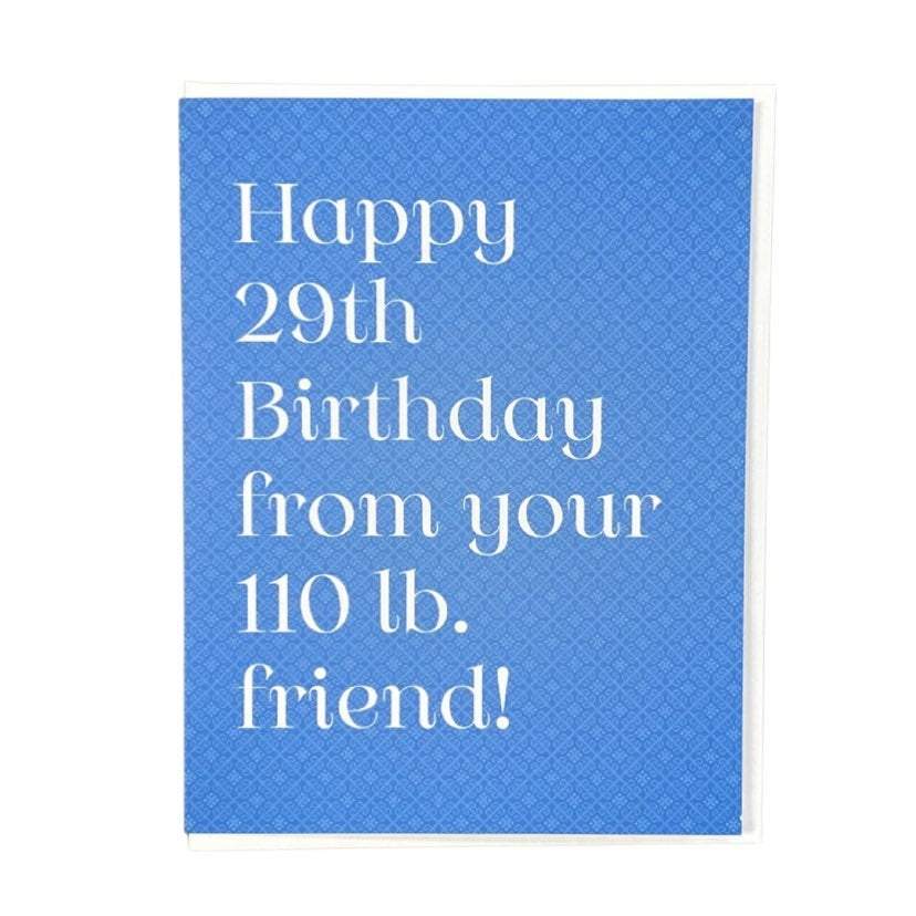 110lb Friend Card