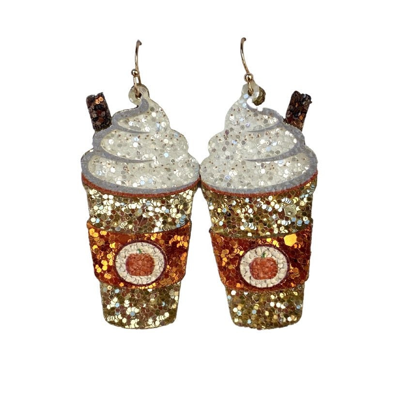 Pumpkin Spice Latte Earrings