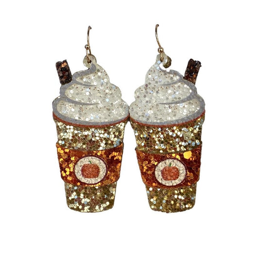 Pumpkin Spice Latte Earrings