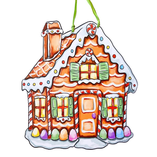 Gingerbread Candy House Door Hanger