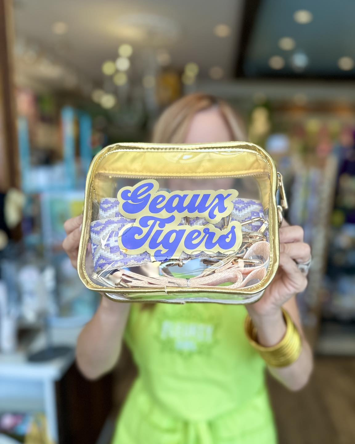 Geaux Tigers Clear Purse