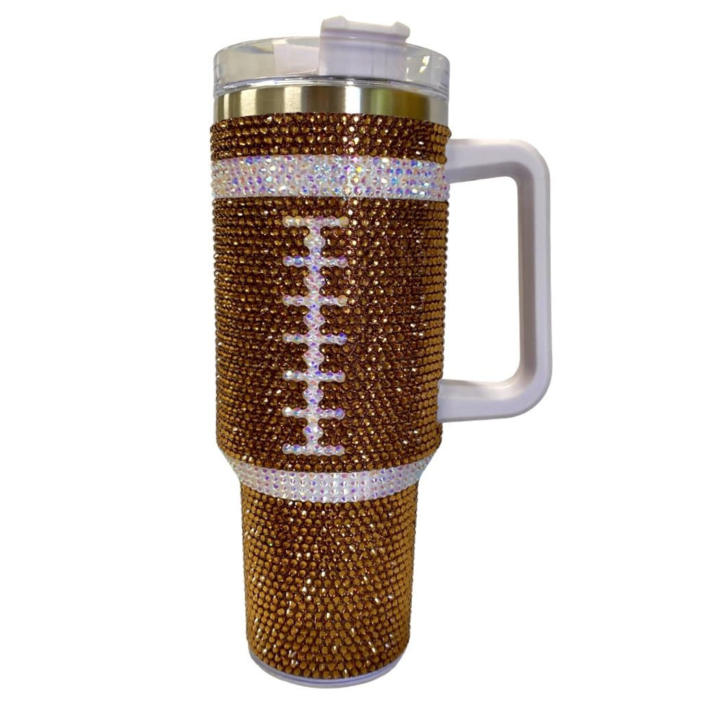 Football Bling Tumbler