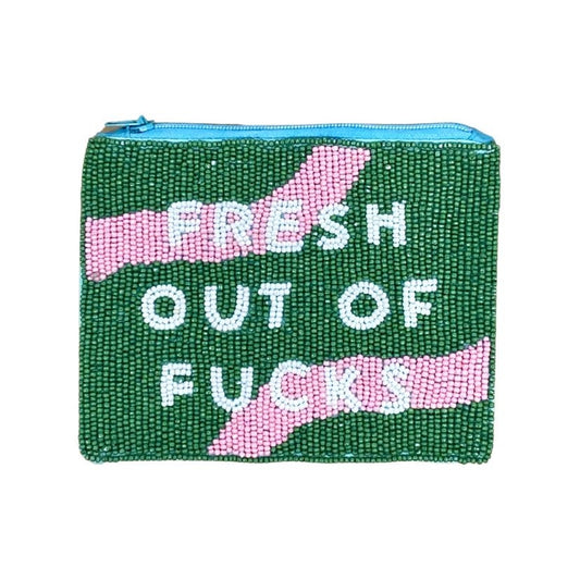 Fresh Out Beaded Pouch