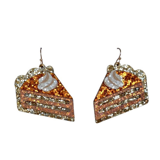 Pumpkin Pie Glitter Earrings