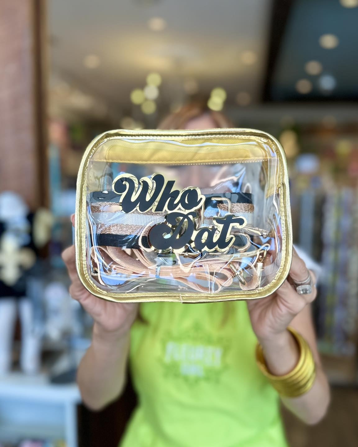 Who Dat Clear Purse