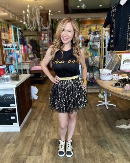 Black & Gold Sequin Tutu