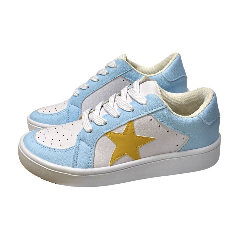 Blue Trim Yellow Star Shoes