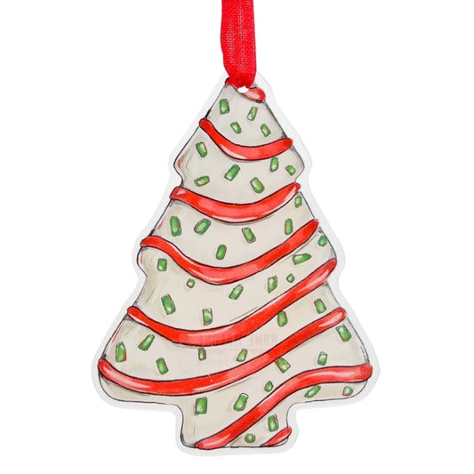 Christmas Cake Ornament, Acrylic